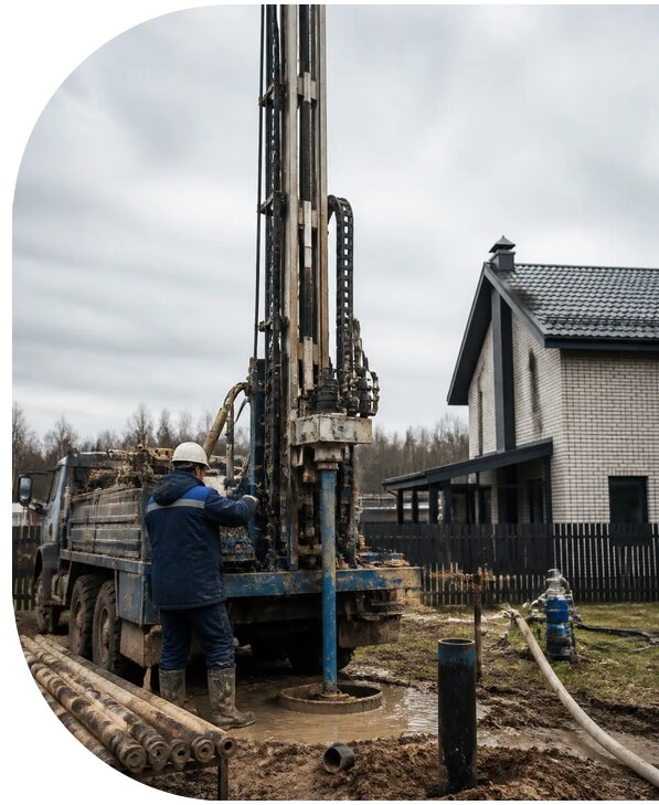 Бурение скважин на воду под ключ в Новомосковске от 123900 р. | АПаруса-Нвм